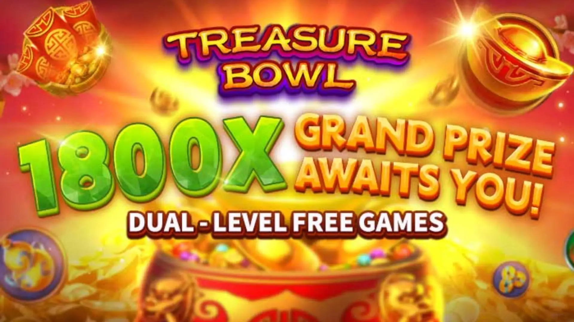 Multiplicadores Treasure Bowl 90win - 7777x Máximo com Tigela Dourada